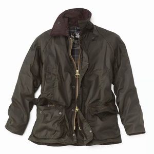 Barbour Beaufort Size 36 Olive - Brand New with Tags